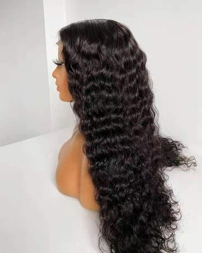 Beumax 4x4 Deep Wave 5x5 Lace Closure wig 6x6 Human Hair Wigs