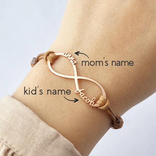 Mom Bracelet With Kids Names, Infinity Bracelet With Names,Mom Jewelry - Lady B united KingdomLady B united KingdomLady B united KingdomLady B united Kingdom
