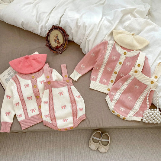 Sweet Style Knitted Cardigan With Onesies Sets - Lady B united KingdomLady B united KingdomLady B united KingdomLady B united Kingdom